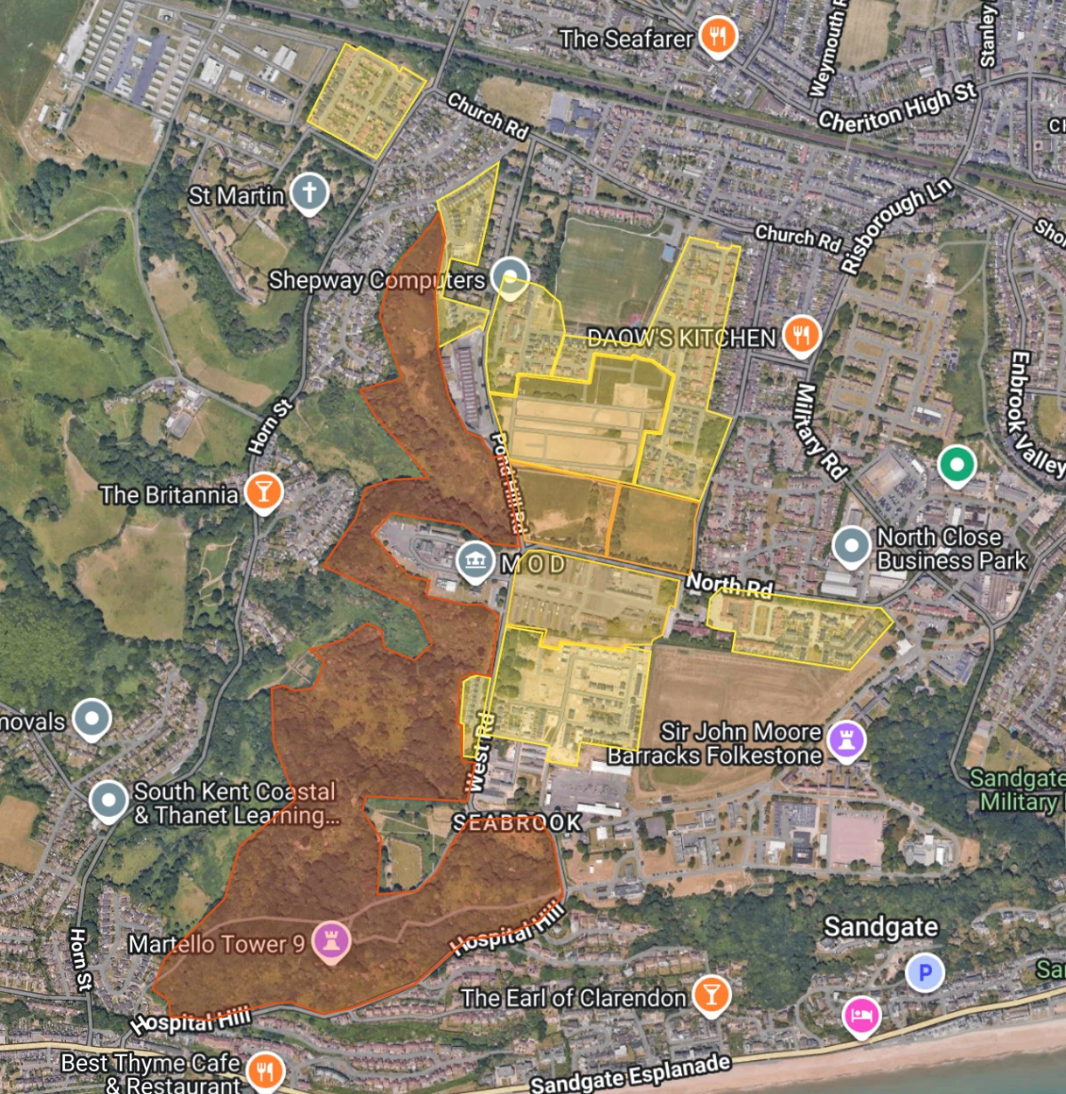 What is the Backdoor Training Area / Seabrook Valley Open Space